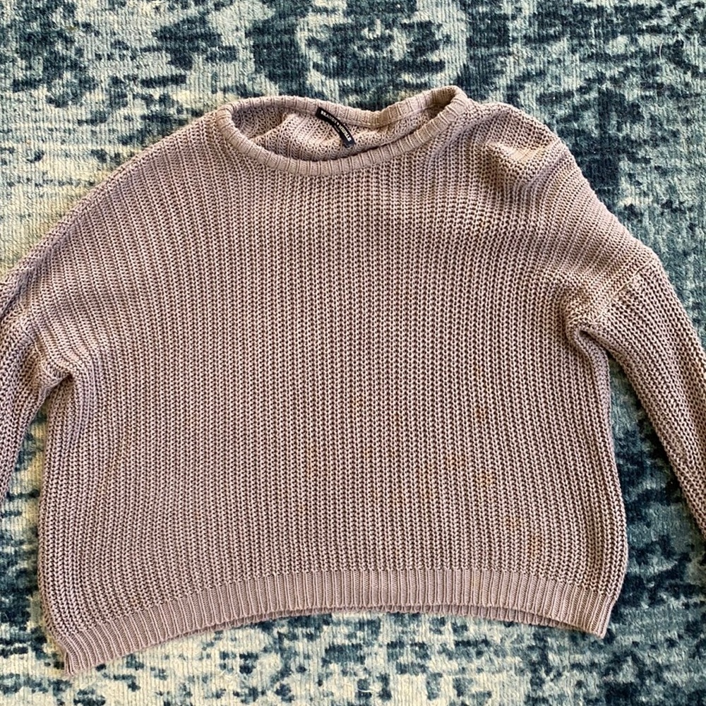 Purple-ish Oversized Brandy Sweater